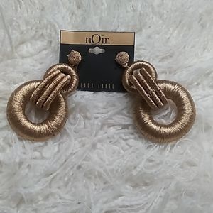 Statement earrings gold by nOir Black label